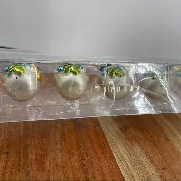 POTTERY BARN MERCURY MINIS CHRISTMAS Snowmen ORNAMENTS, ONE PACKAGE OF 6 - Picture 3 of 4